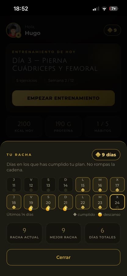 App de Proyecto Núcleo: Constancia